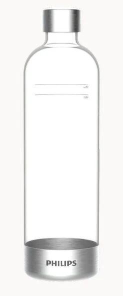 Philips GoZero - Botella Para La Máquina Para Hacer Agua Con Gas, Capacidad 1 L, Plástico/acero Inoxidable ADD912/10