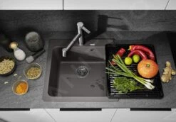 Blanco Naya 5 - Fregadero De Silgranite, 515x510 Mm, Roca Gris 526580 -Cocina Artículos Tienda 09a1c6b44d070005f8c31b7d