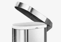 Simplehuman Cubos De Basura - Cubo De Basura Slim 45 L, Acero Inoxidable Cepillado CW2044 -Cocina Artículos Tienda 0ae40268a1388d366df97fff