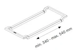 Franke Accesorios - Soporte Telescópico ALL-IN , Plástico Negro/acero Inoxidable 133.0655.059 -Cocina Artículos Tienda 0c6da2b7891293eb161acf10