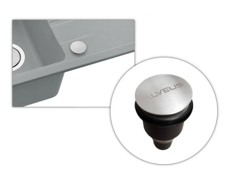 Alveus Intermezzo - Fregadero De Granito 780x480 Mm, Concrete 1119693 4 Alveus Intermezzo - Fregadero De Granito 780x480 Mm, Concrete 1119693 - Imagen 4