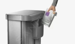 Simplehuman Cubos De Basura - Cubo De Basura Para Residuos Clasificados, Con Bolsillo Para Bolsas, 58 L, Acero Inoxidable Cepillado CW2025 -Cocina Artículos Tienda 124411716c9ceed165a9061e