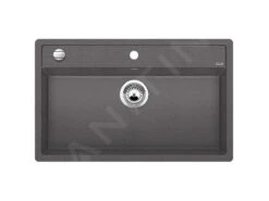 Blanco Dalago 8 - Fregadero De Silgranite, 815x510 Mm, Con Control De Desagüe, Roca Gris 518852