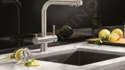 Blanco Fontas II - Grifo De Fregadero Con Filtración, Acero Inoxidable 523129 8 Blanco Fontas II - Grifo De Fregadero Con Filtración, Acero Inoxidable 523129 -Cocina Artículos Tienda 141c905a8f3be9620bb8d700