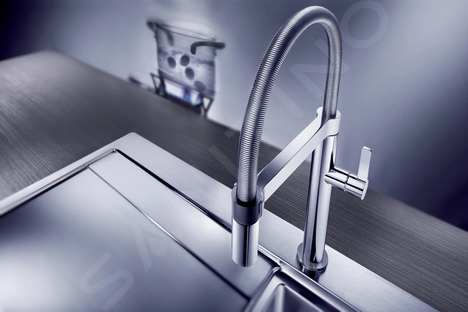 Blanco Culina S - Grifo De Fregadero Con Brazo Flexible, Acero Inoxidable 519844 4 Blanco Culina S - Grifo De Fregadero Con Brazo Flexible, Acero Inoxidable 519844 - Imagen 4