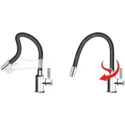 Novaservis Ferro - Grifo De Fregadero Con Brazo Flexible, Gris Plateado/cromo 70710,0S 6 Novaservis Ferro - Grifo De Fregadero Con Brazo Flexible, Gris Plateado/cromo 70710,0S -Cocina Artículos Tienda 17e5674d816d76ac48098505