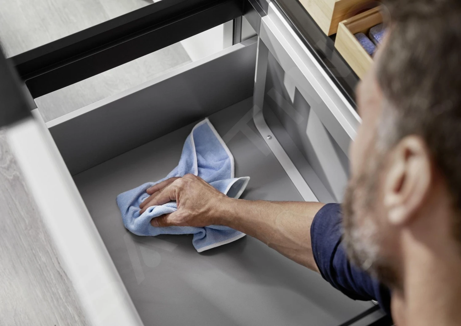 Blanco Flexon II - Cubo De Basura Extraíble Empotrado, Con Compartimientos Separados, Capacidad 46 L 526643 4 Blanco Flexon II - Cubo De Basura Extraíble Empotrado, Con Compartimientos Separados, Capacidad 46 L 526643 - Imagen 4