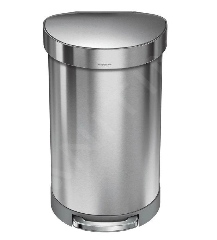 Simplehuman Cubos De Basura - Cubo De Basura 45 L, Acero Inoxidable Cepillado CW2030 1 Simplehuman Cubos De Basura - Cubo De Basura 45 L, Acero Inoxidable Cepillado CW2030