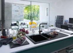 Franke Atlas Neo - Grifo De Fregadero Electrónico FC 5523.502 Con Caño Extraíble, Negro 115.0625.527 -Cocina Artículos Tienda 198b7e486c576ea773e470d6