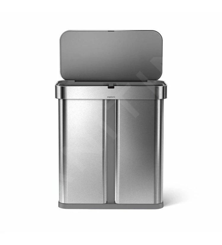 Simplehuman Cubos De Basura - Cubo De Basura Con Apertura Sin Contacto Para Residuos Clasificados, Con Sensor De Voz Y De Movimiento, 58 L, Acero Inoxidable Cepillado ST2036 5 Simplehuman Cubos De Basura - Cubo De Basura Con Apertura Sin Contacto Para Residuos Clasificados, Con Sensor De Voz Y De Movimiento, 58 L, Acero Inoxidable Cepillado ST2036 - Imagen 5