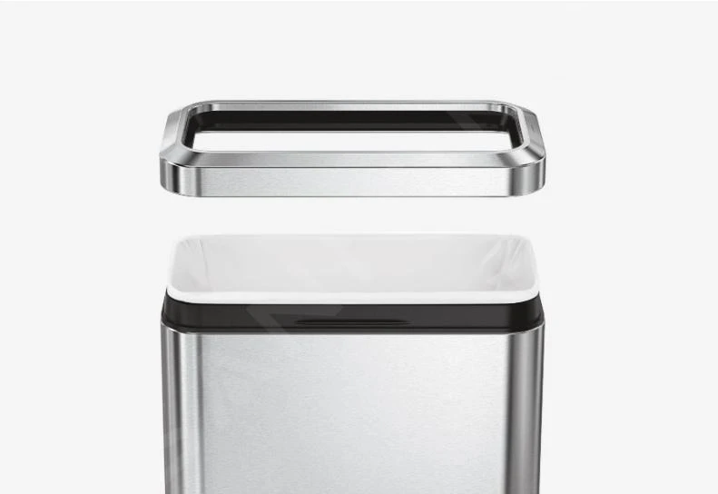 Simplehuman Cubos De Basura - Cubo Abierto Para Residuos Clasificados 20 L, Acero Inoxidable Cepillado CW1470 5 Simplehuman Cubos De Basura - Cubo Abierto Para Residuos Clasificados 20 L, Acero Inoxidable Cepillado CW1470 - Imagen 5