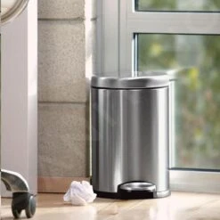 Simplehuman Cubos De Basura - Cubo De Basura 4,5 L, Acero Inoxidable Cepillado CW1852CB -Cocina Artículos Tienda 2b18233850ca4d615f4481a9