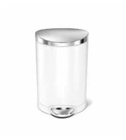 Simplehuman Cubos De Basura - Cubo De Basura 6 L, Blanco CW1835CB