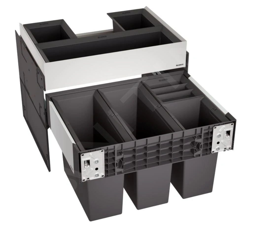 Blanco Select - Cubo De Basura Empotrado, Con Compartimento, Capacidad 42 L 526211 1 Blanco Select - Cubo De Basura Empotrado, Con Compartimento, Capacidad 42 L 526211