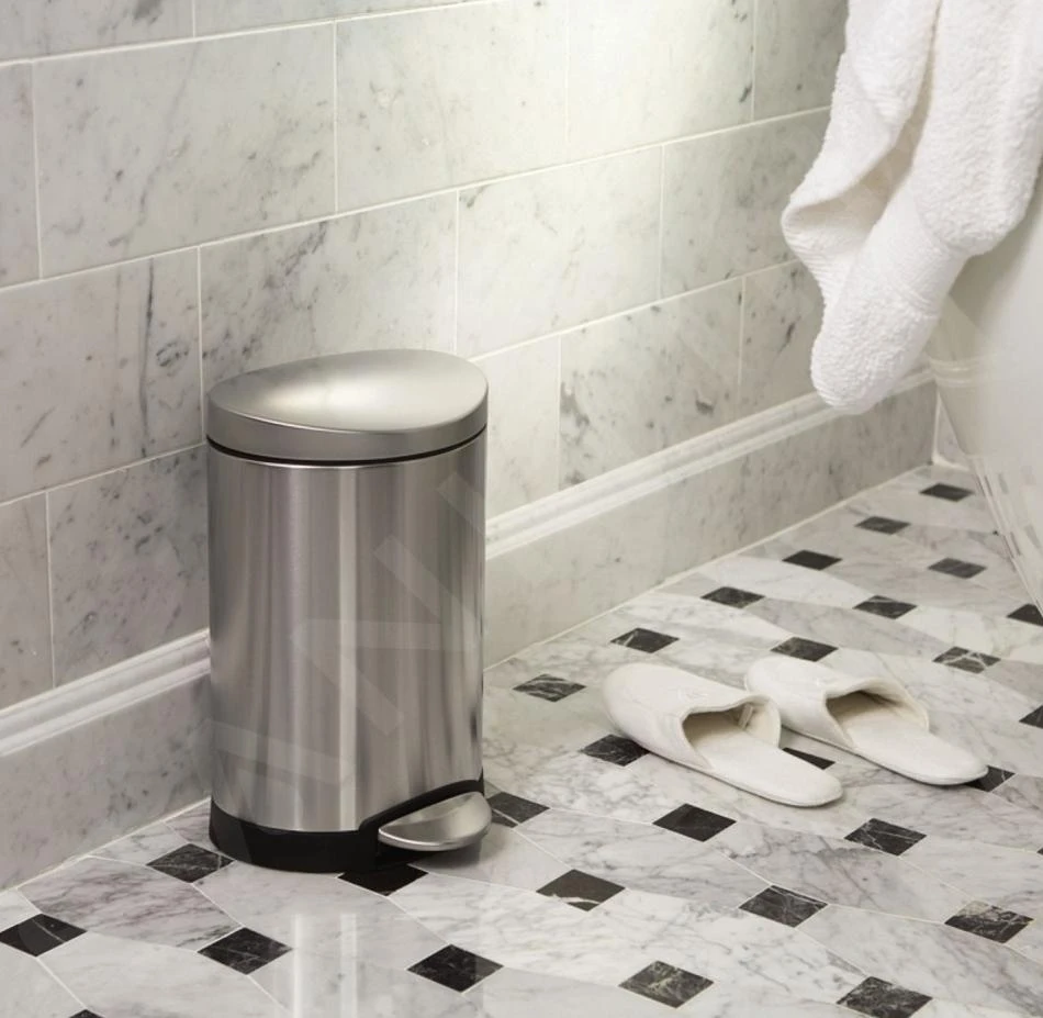 Simplehuman Cubos De Basura - Cubo De Basura 6 L, Acero Inoxidable Cepillado CW1834CB 8 Simplehuman Cubos De Basura - Cubo De Basura 6 L, Acero Inoxidable Cepillado CW1834CB - Imagen 8