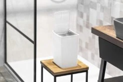 Aqualine Accesorios - Cubo De Basura Touch 8,5 L, Blanco TRN-183-06 -Cocina Artículos Tienda 311e7c571afb4d1fc7299a07