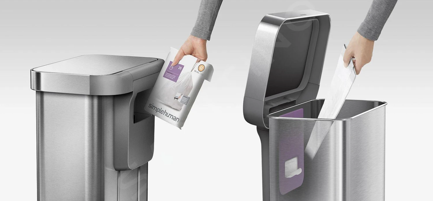 Simplehuman Cubos De Basura - Cubo De Basura Con Apertura Sin Contacto Con Sensor De Voz Y De Movimiento, 58 L, Acero Inoxidable Cepillado ST2031 10 Simplehuman Cubos De Basura - Cubo De Basura Con Apertura Sin Contacto Con Sensor De Voz Y De Movimiento, 58 L, Acero Inoxidable Cepillado ST2031 - Imagen 10