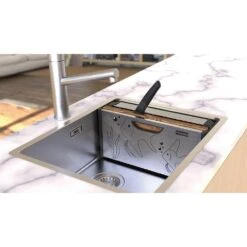Franke Accesorios - Caja Con Accesorios Para Fregadero, Acero Inoxidable/plástico Negro 112.0619.946 -Cocina Artículos Tienda 352c266629d961a9c4a761b8