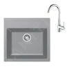 Franke Conjuntos De Cocina - Conjunto De Cocina T102, Tectonitový Dřez SID 610 Y Grifo FP 9000.031, Gris/cromo 143.0675.721