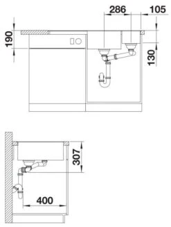 Blanco Axia III 6 - Fregadero De Silgranite, 990x500 Mm, Con Control De Desagüe Y Con Accesorios, Negro 525853 -Cocina Artículos Tienda 3d3bbee4ae37c9f4bd835477