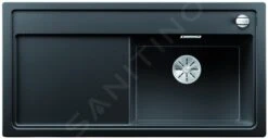 Blanco Zenar XL 6 - Fregadero De Silgranite, 988x498 Mm, Con Control De Desagüe, Negro 526068