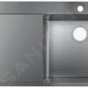 Hansgrohe Fregaderos - Fregadero Sobre Encimera S717-F450, Acero Inoxidable 43307800