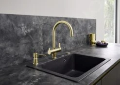 Blanco Trima - Grifo De Fregadero Con Filtración De Agua, Oro Satinado 526695 -Cocina Artículos Tienda 3e44e5ffca606fbfe5530443