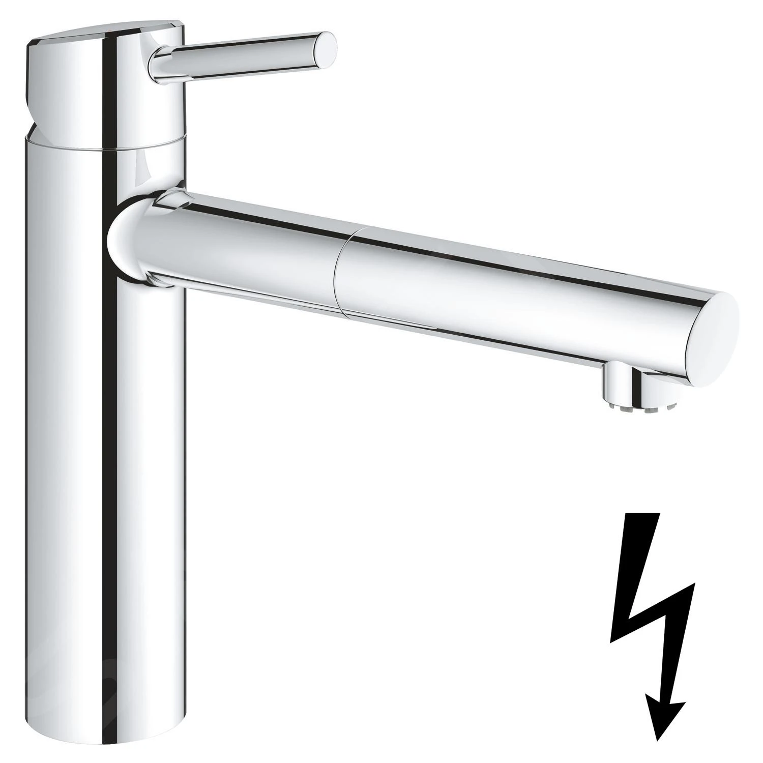 Grohe Concetto - Grifo De Fregadero Con Extremo Extraíble, Cromo 31214001 1 Grohe Concetto - Grifo De Fregadero Con Extremo Extraíble, Cromo 31214001