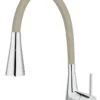 Novaservis Ferro - Grifo De Fregadero Con Brazo Flexible Y Ducha, Beige/cromo 70720,0BE
