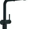 Franke Active - Grifo De Fregadero FN 5351.901, Con Control De Desagüe Twist Y Ducha Extraíble, Negro Mate 115.0669.769