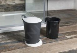 Aqualine Accesorios - Cubo De Basura Pedal 6 L, Antracita/blanco TRN-079-04 -Cocina Artículos Tienda 55b913dd96014ebe06f885b1