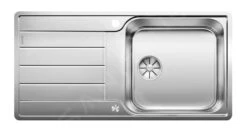 Blanco Classimo - Fregadero 100x50 Cm, Con Control De Desagüe, InFino, Acero Inoxidable Cepillado 525327