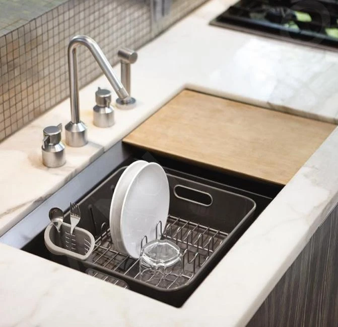 Simplehuman Accesorios De Cocina - Escurreplatos 370x326x172 Mm, Gris KT1106 6 Simplehuman Accesorios De Cocina - Escurreplatos 370x326x172 Mm, Gris KT1106 - Imagen 6