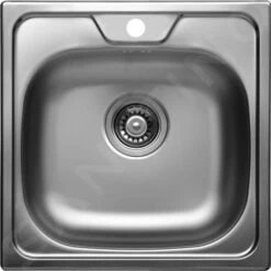 Alveus Allux - Fregadero 480x480 Mm, Acero Inoxidable 1074634