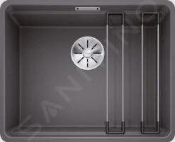 Blanco Etagon 500 - Fregadero De Silgranite, 527x427 Mm, Con Guías, Roca Gris 526344