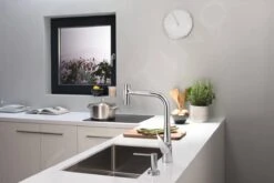 Hansgrohe Accesorios - Dispensador De Jabón Líquido, Cromo 40448000 -Cocina Artículos Tienda 5c5108facf5a6ed7ab386573