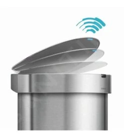 Simplehuman Cubos De Basura - Cubo De Basura Con Apertura Sin Contacto Con Sensor De Movimiento, 45 L, Acero Inoxidable Cepillado ST2009 -Cocina Artículos Tienda 5fb97fc9f62967b5be7cbfff