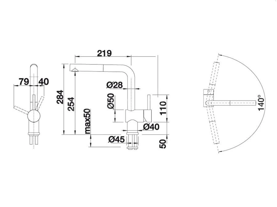 Blanco Linus S - Grifo De Fregadero Con Salida Extraíble, Blanco 516692 2 Blanco Linus S - Grifo De Fregadero Con Salida Extraíble, Blanco 516692 - Imagen 2
