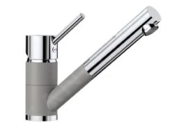 Blanco Antas S - Grifo De Fregadero Con Salida Extraíble, Alumunio/cromo 515349