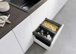 Blanco Flexon II - Papelera Incorporada, Dividida, Volumen 38 L 526639 -Cocina Artículos Tienda 61d0bf889692124429a5fb04