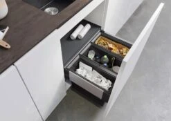 Blanco Select - Cubo De Basura Empotrado, Con Compartimento, 45 L 526204 -Cocina Artículos Tienda 6471e355860f4f8c13b38e8f