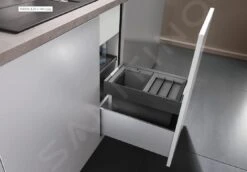 Blanco Flexon II - Papelera Incorporada, Dividida, Volumen 16 L 521467 -Cocina Artículos Tienda 678911cad809f74c403ec627