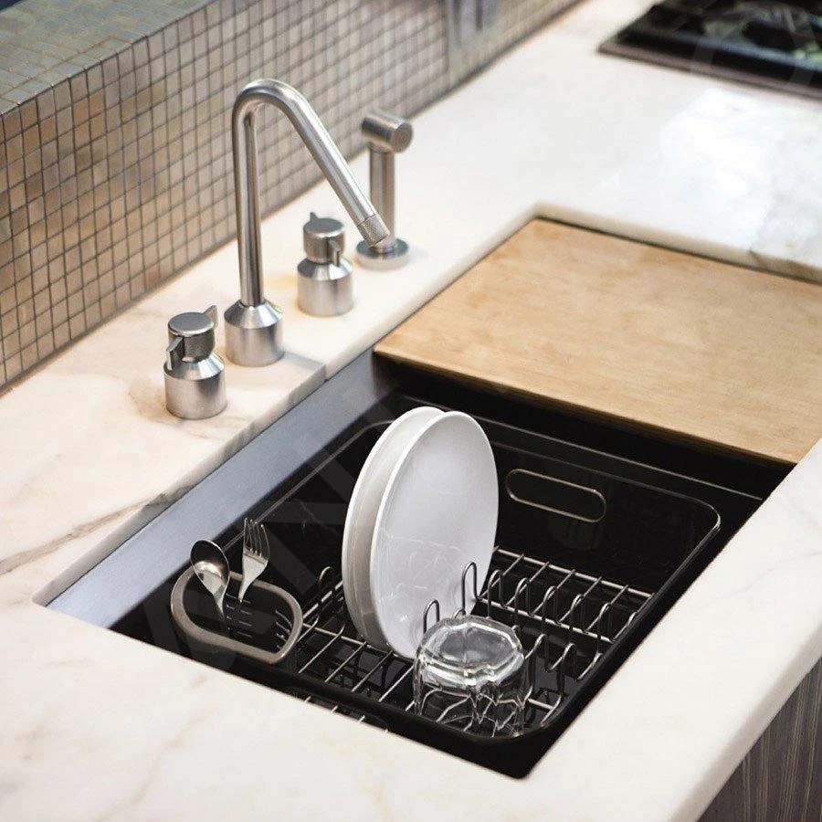 Simplehuman Accesorios De Cocina - Escurreplatos 370x326x172 Mm, Negro KT1105 8 Simplehuman Accesorios De Cocina - Escurreplatos 370x326x172 Mm, Negro KT1105 - Imagen 8