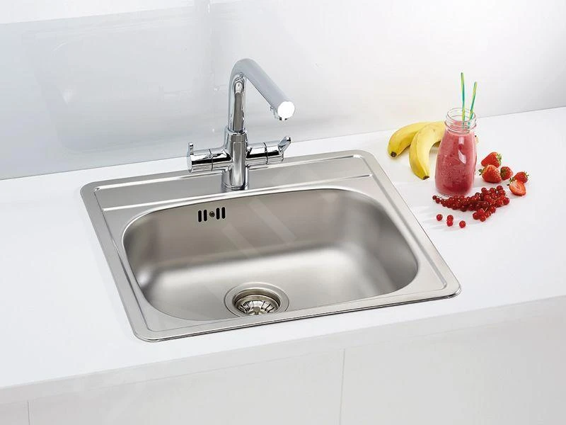 Alveus More - Fregadero 560x500 Mm, Acero Inoxidable 1106813 3 Alveus More - Fregadero 560x500 Mm, Acero Inoxidable 1106813 - Imagen 3