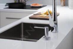 Hansgrohe Accesorios - Dispensador De Jabón Líquido, Cromo 40468000 -Cocina Artículos Tienda 6d038d31e3887cf8c8d5b6bc