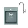 Franke Conjuntos De Cocina - Conjunto De Cocina T101, Tectonitový Dřez SID 610-40 Y Grifo FP 9000.084, Gris 143.0675.709