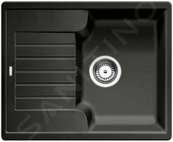 Blanco Zia 40 - Fregadero De Silgranite, 615x500 Mm, Negro 526006