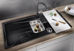 Blanco Sona 6 - Fregadero De Silgranite, 1000x500 Mm, Con Accesorios, Negro 525974 -Cocina Artículos Tienda 788161dba67da43091d3ecd6