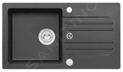 Alveus Conjuntos De Cocina - Conjunto De Fregadero De Granito Cortina 140 Y Grifo Tonia, Carbon SETA735 -Cocina Artículos Tienda 795a60fe44a512e75eab7f04