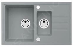 Alveus Intermezzo - Fregadero De Granito 780x480 Mm, Concrete 1119693